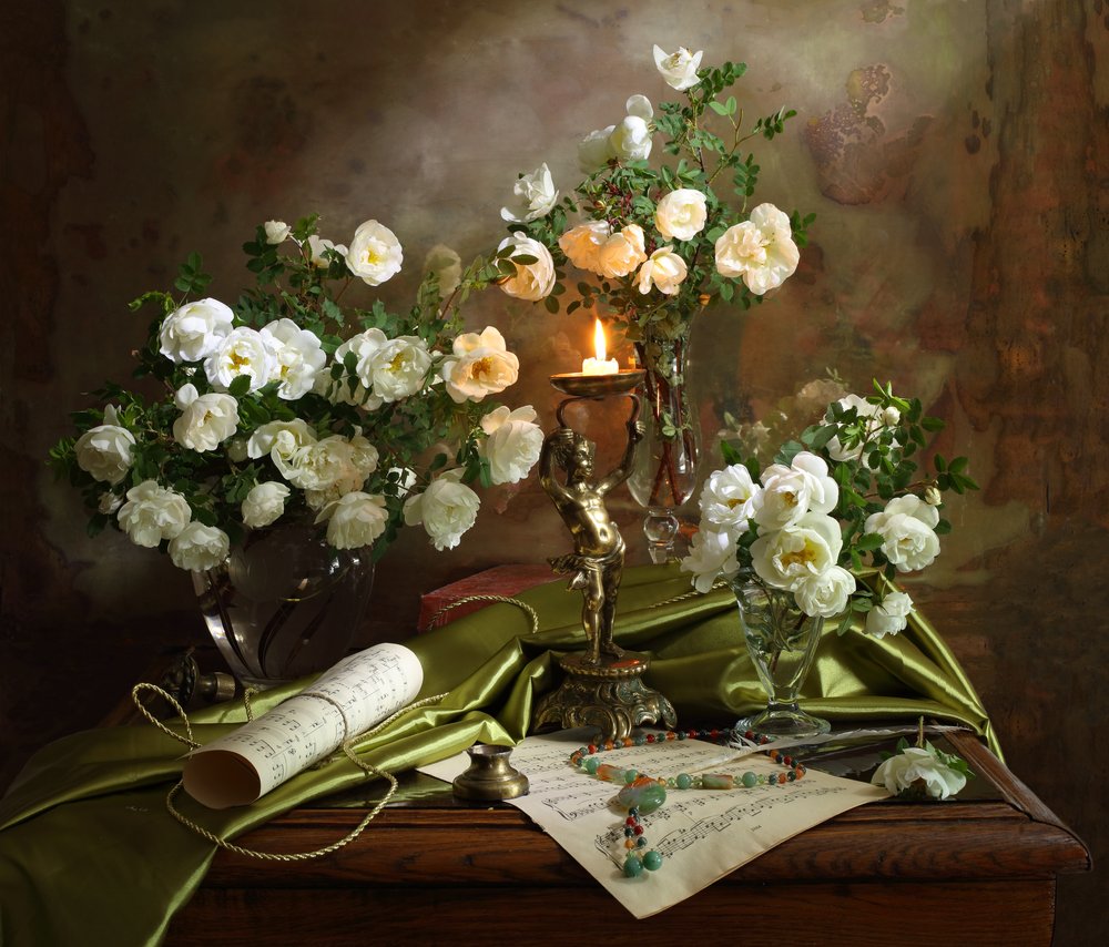 Candlelight Roses and Music von Andrey Morozov