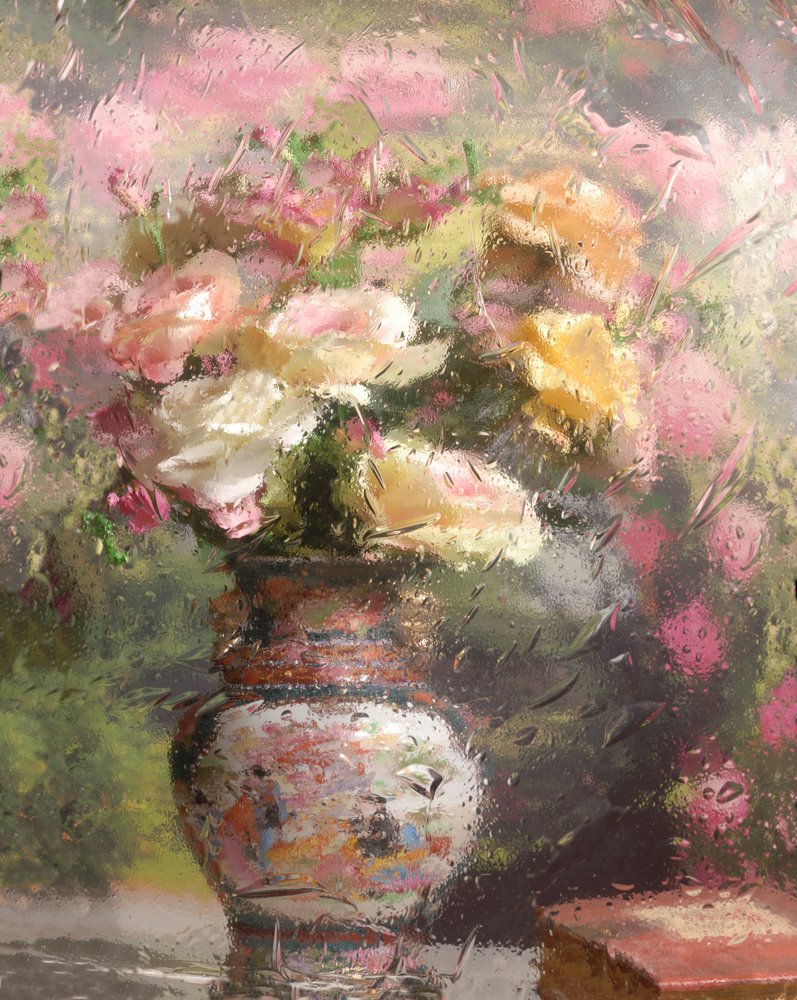 Rainy Day Flowers by Andrey Morozov