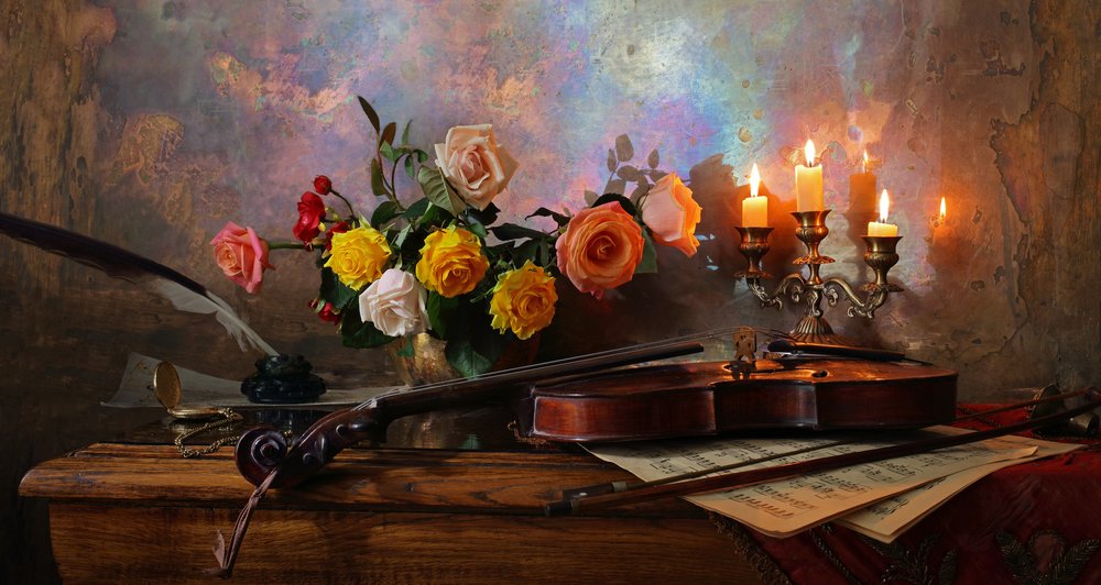 Romantic Music Still Life by Andrey Morozov