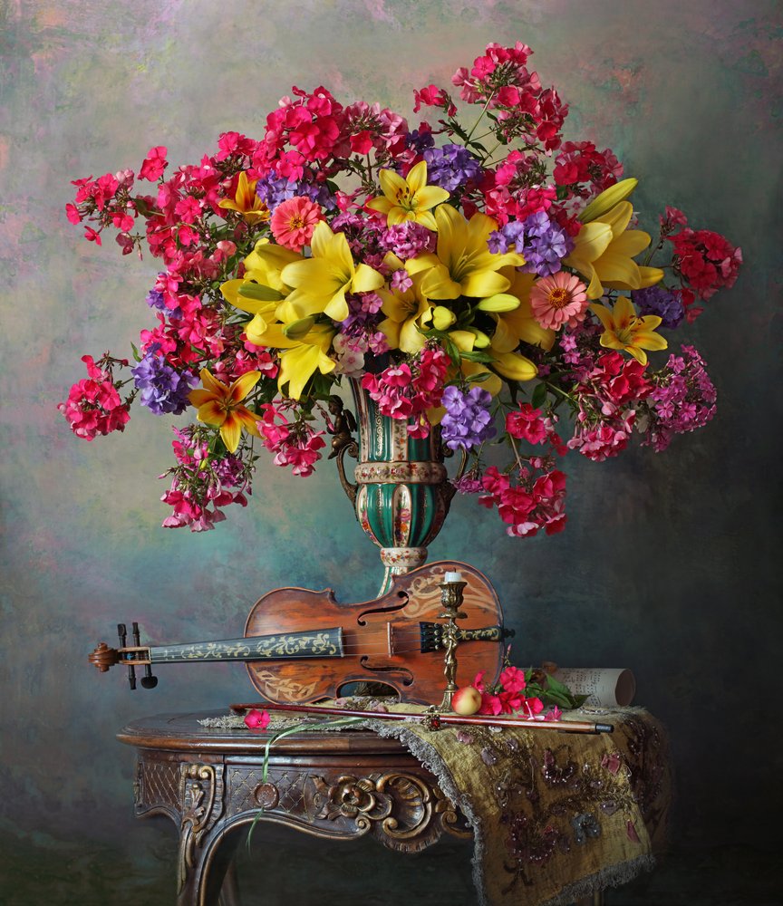 Vibrant Floral Melody by Andrey Morozov