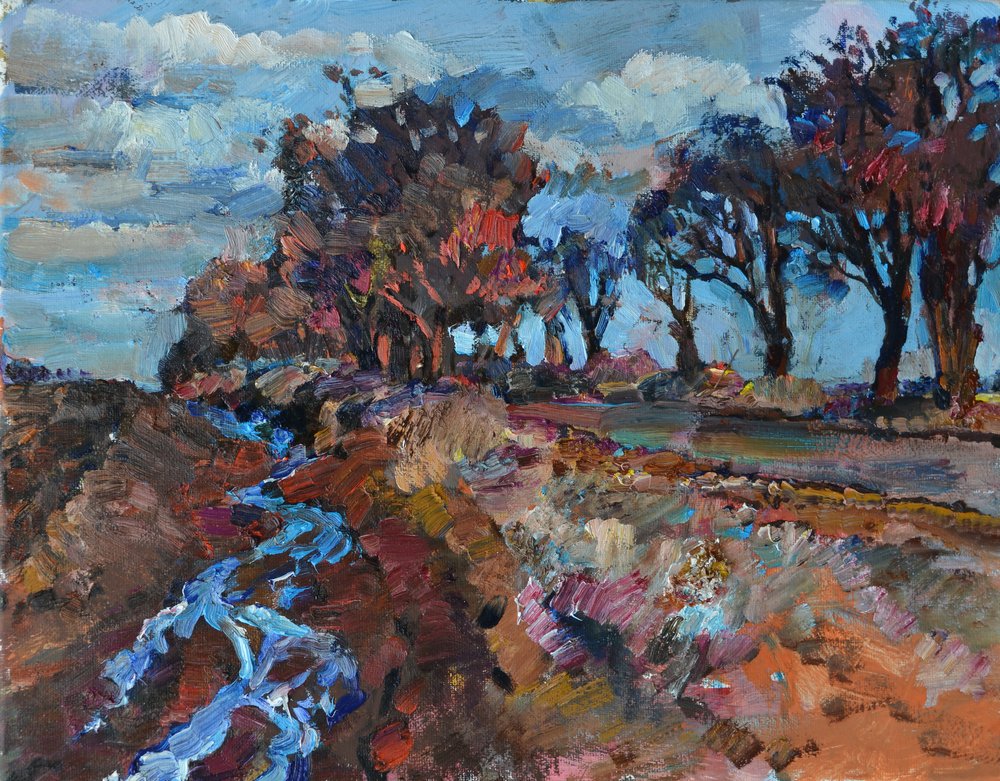 Autumn River Landscape by Andrii Kutsachenko