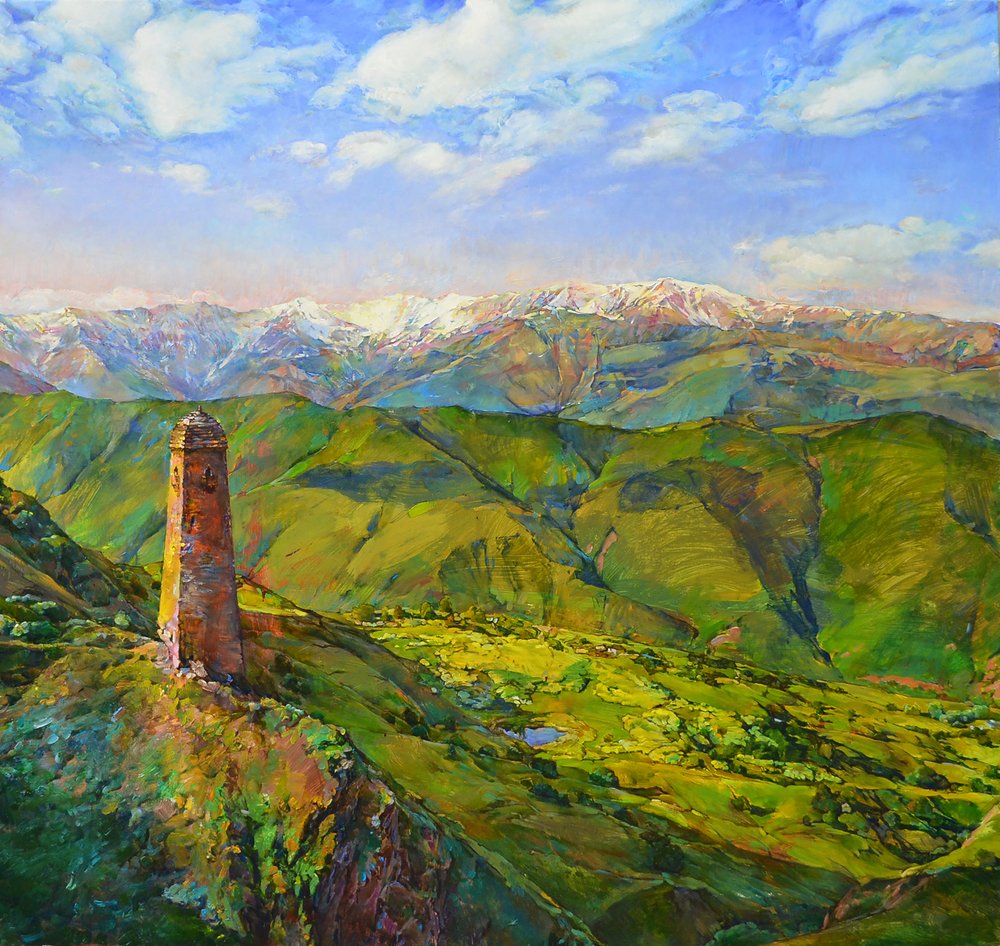 Majestic Mountain Tower by Andrii Kutsachenko