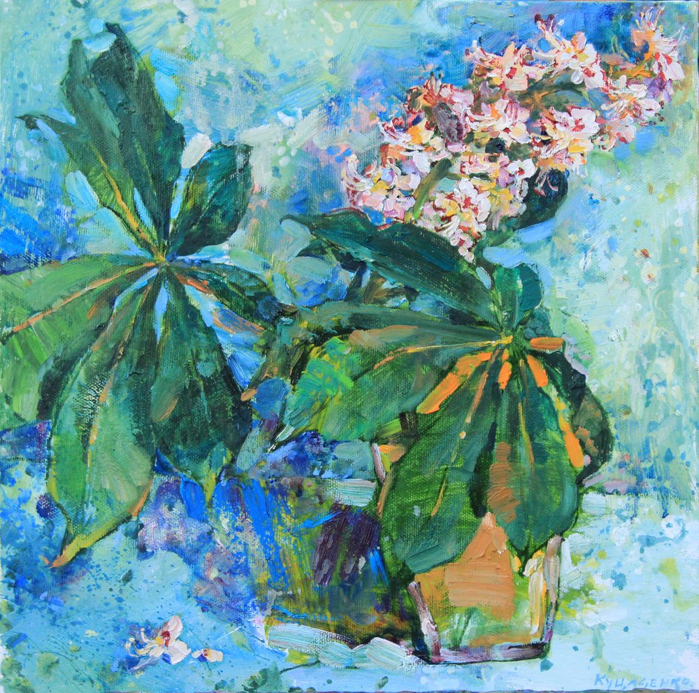 Spring Chestnut Blooms by Andrii Kutsachenko