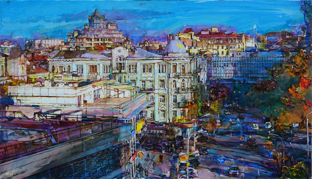 Vibrant City View by Andrii Kutsachenko