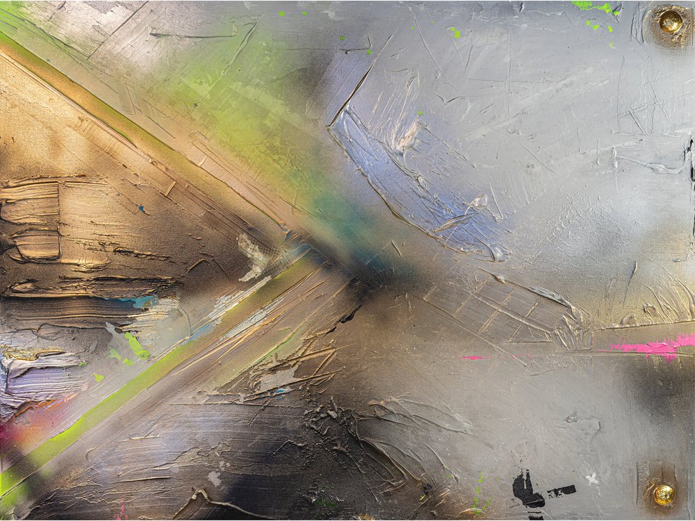 Abstract Textured Lines by Anete Purina-Purite