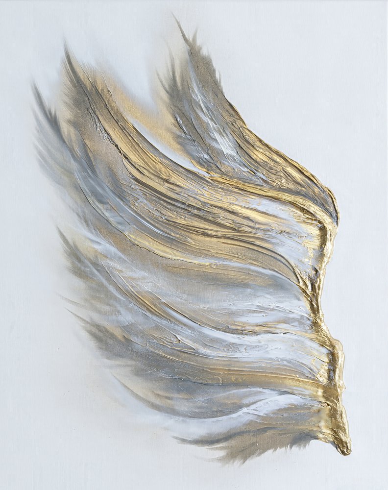 Elegant Gold Wing by Anete Purina-Purite