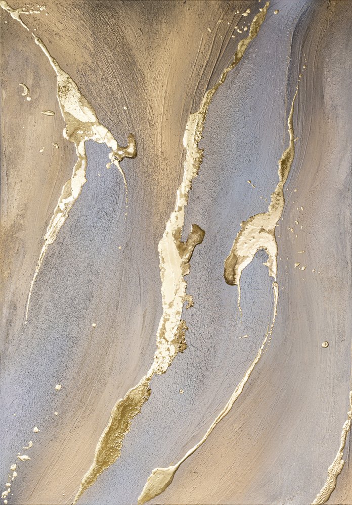 Liquid Gold Streams by Anete Purina-Purite