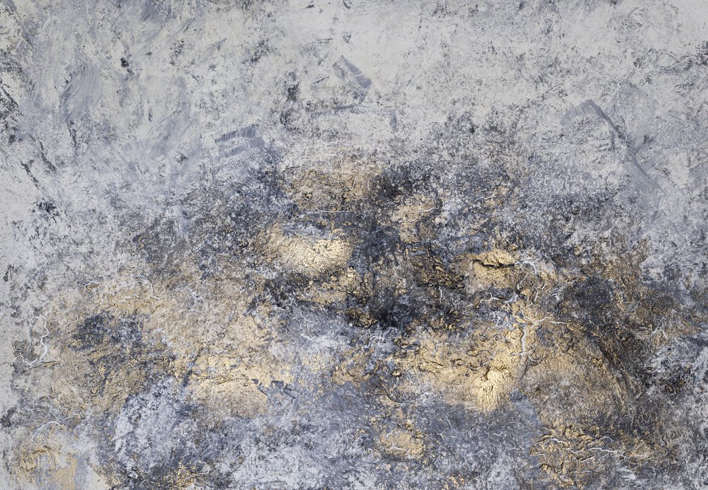 Metallic Gold Grunge by Anete Purina-Purite