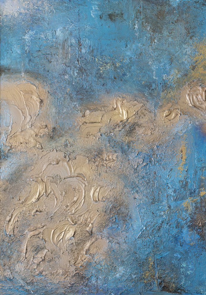Ocean Sand Abstract Texture by Anete Purina-Purite