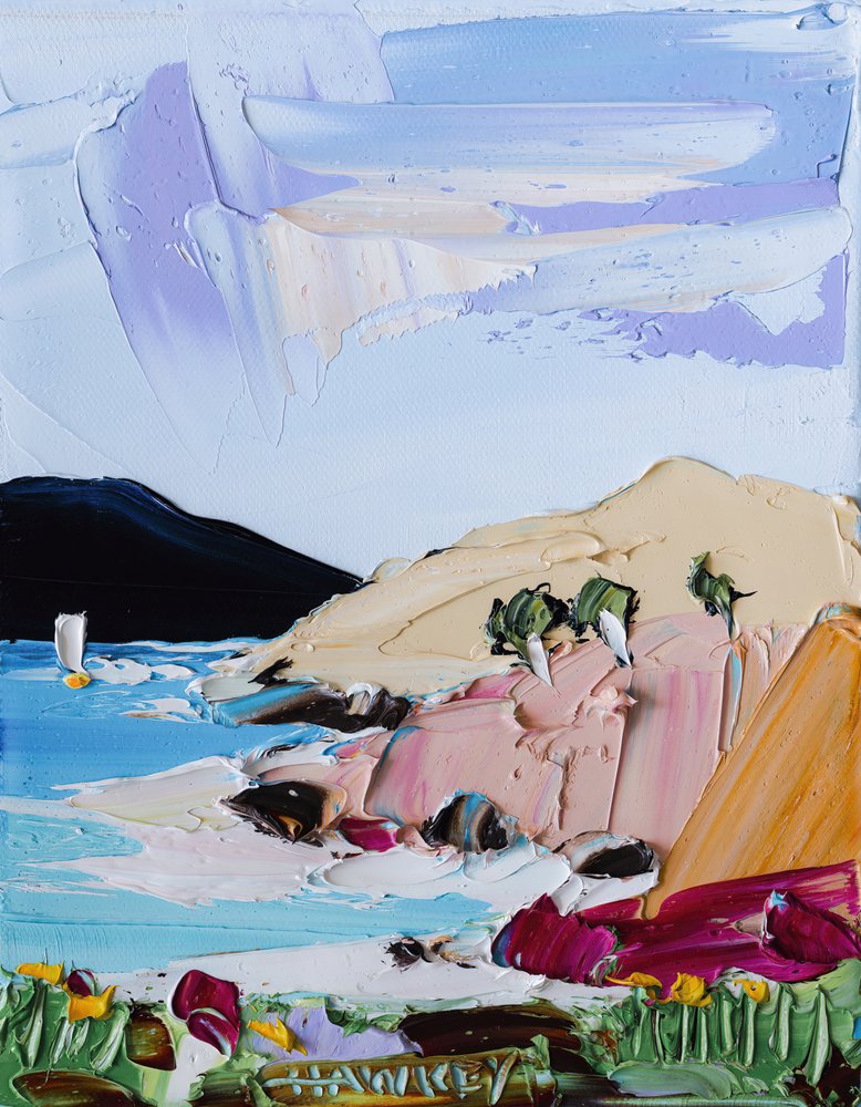 Textured Ocean Coast by Angela Hawkey