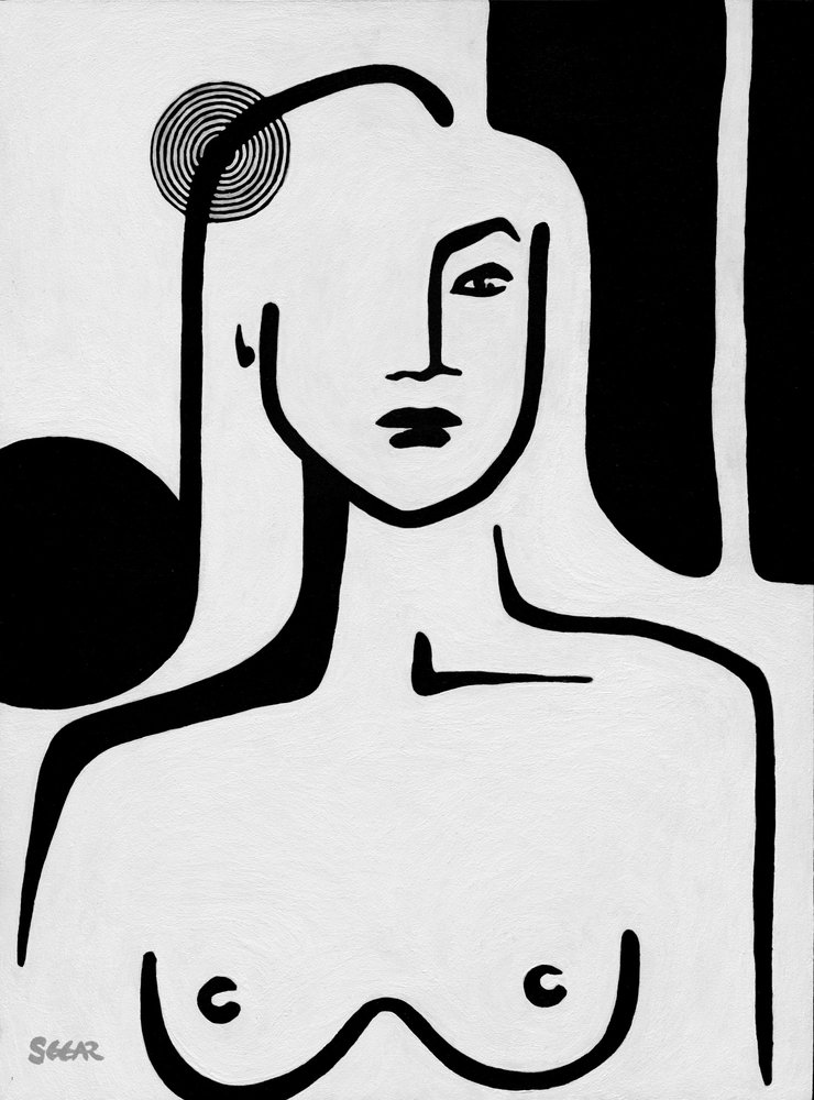 Minimalist Nude Portrait by Angela Seear