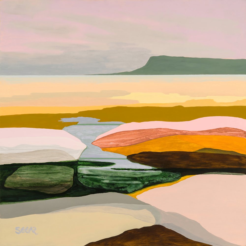 Serene Abstract Landscape by Angela Seear