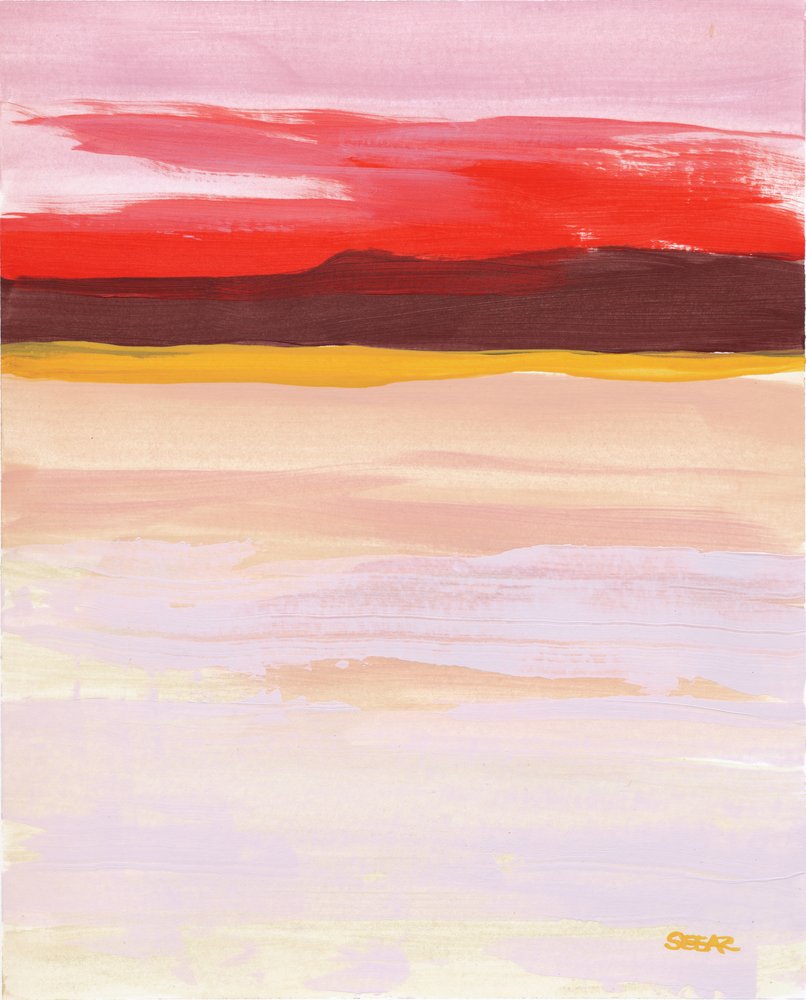 Vibrant Abstract Horizon by Angela Seear