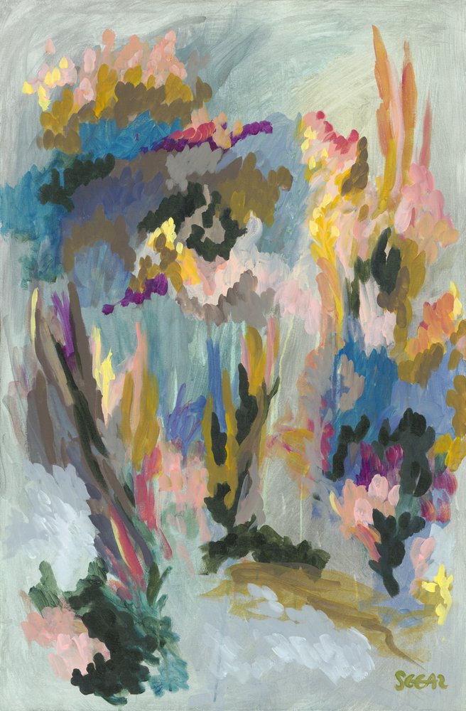 Vibrant Floral Abstract by Angela Seear