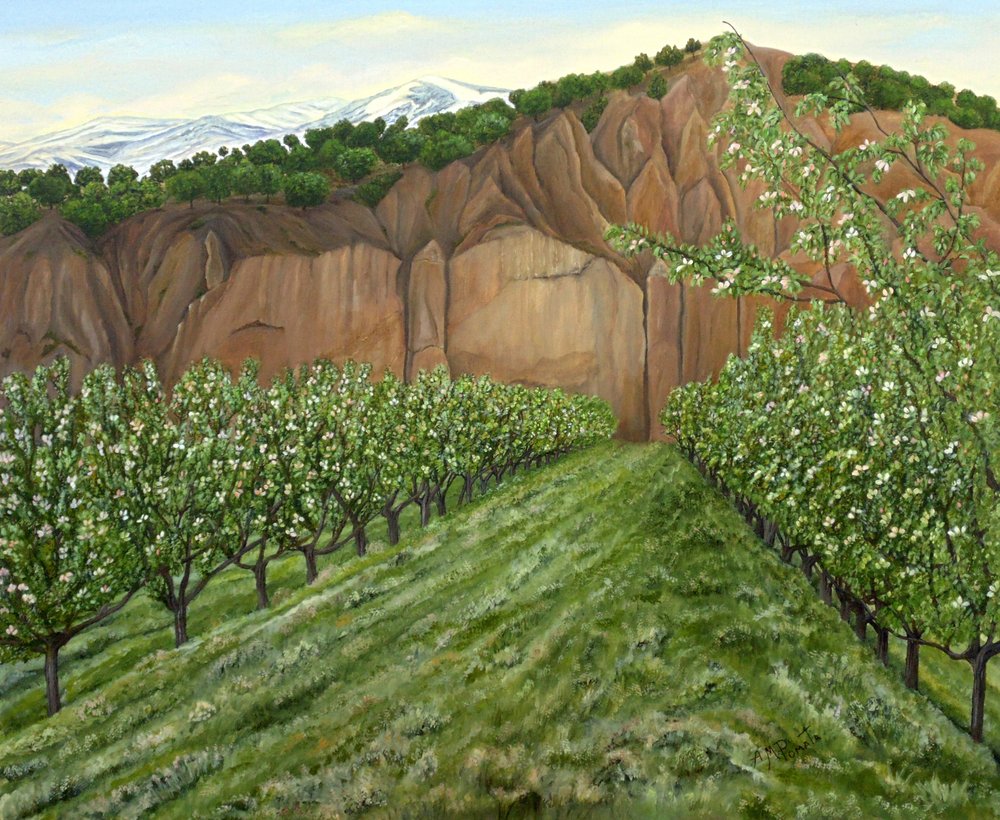 Blooming Orchard Valley by Angeles M. Pomata