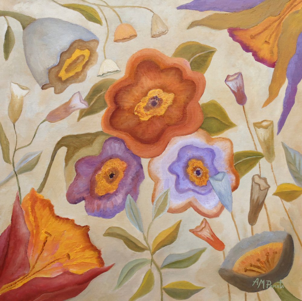 Colorful Botanical Harmony by Angeles M. Pomata