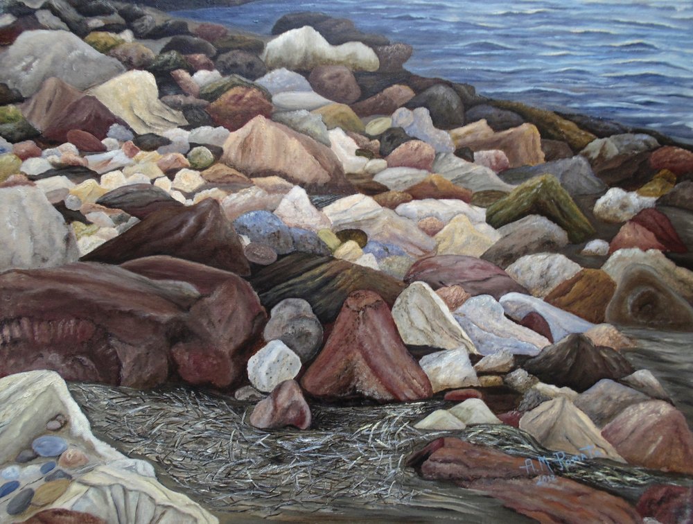 Colorful Shore Stones by Angeles M. Pomata