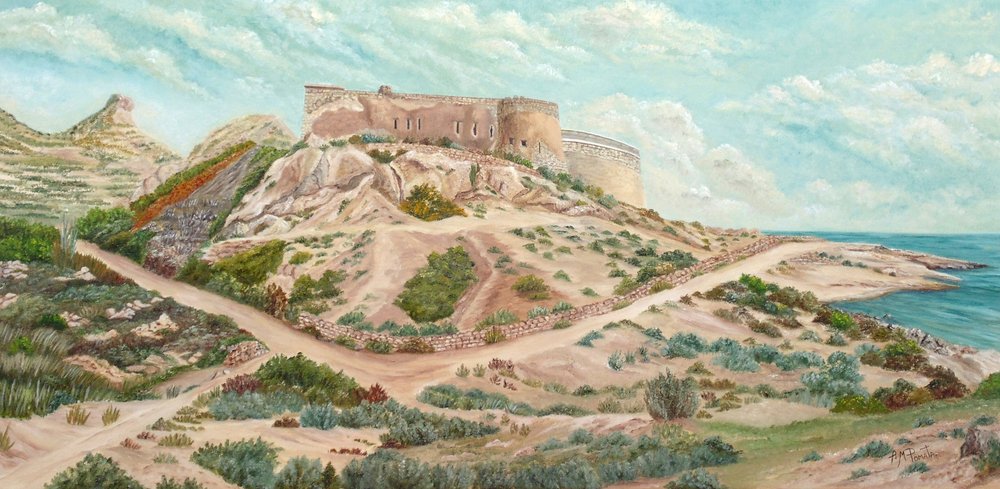Mediterranean Castle Path by Angeles M. Pomata