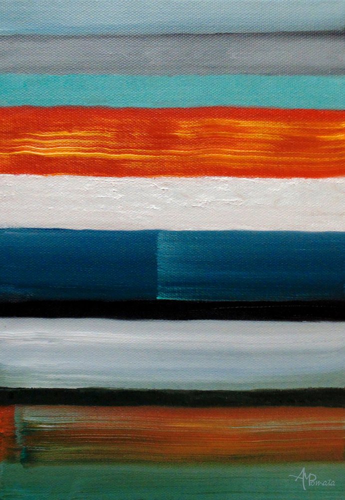 Modern Striped Horizon by Angeles M. Pomata