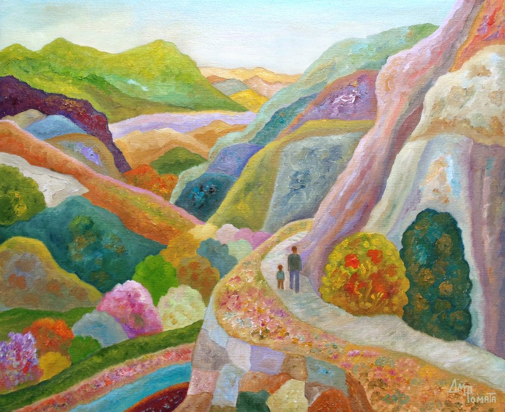 Vibrant Valley Journey by Angeles M. Pomata