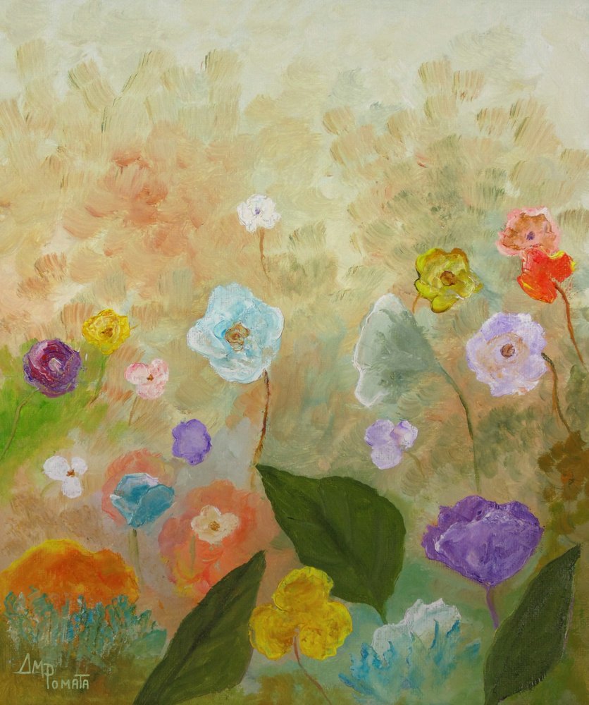 Whimsical Flower Field by Angeles M. Pomata