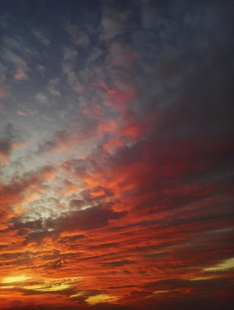 Fiery Sunset Sky by Angelo Cerantola