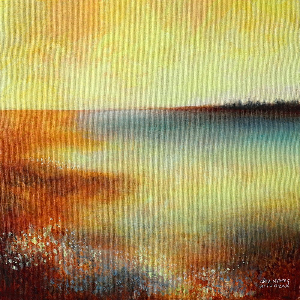 Tranquil Abstract Sunset by Ania Witwitzka