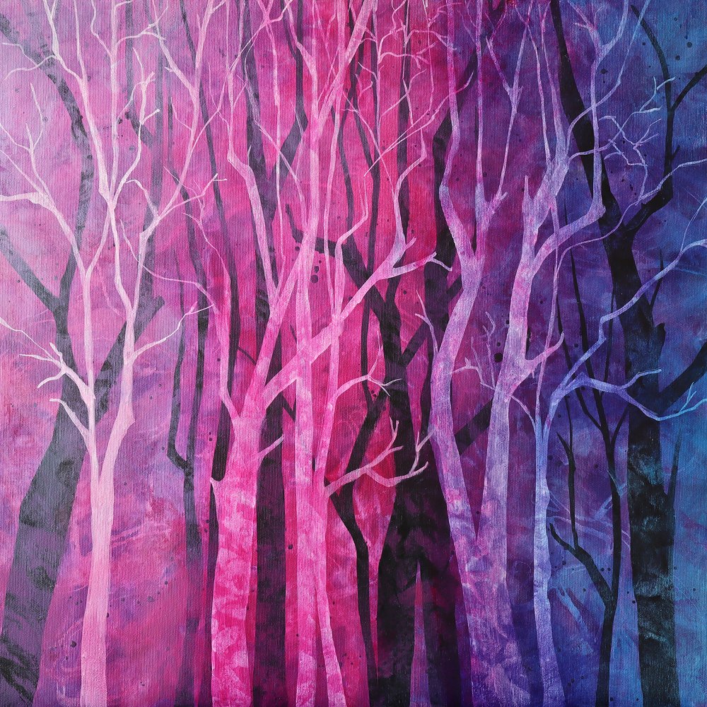 Vibrant Forest Glow by Ania Witwitzka