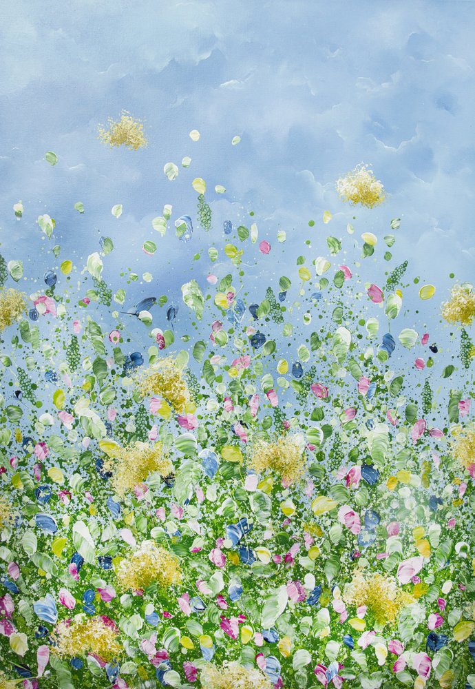 Vibrant Flower Meadow by Anna Brandt