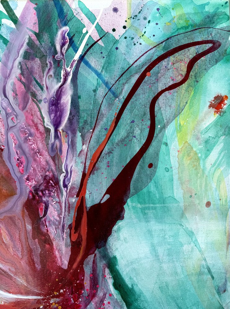 Vibrant Floral Flow by Anna Viklund