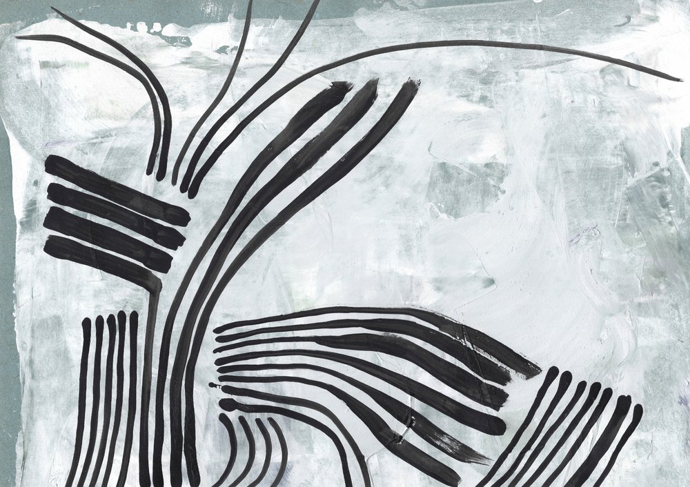 Dynamic Black Lines by Annick
