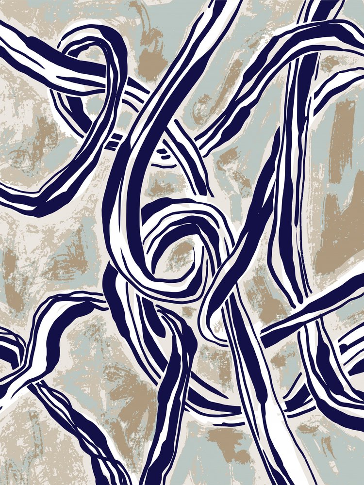 Intertwined Striped Ropes by Annick