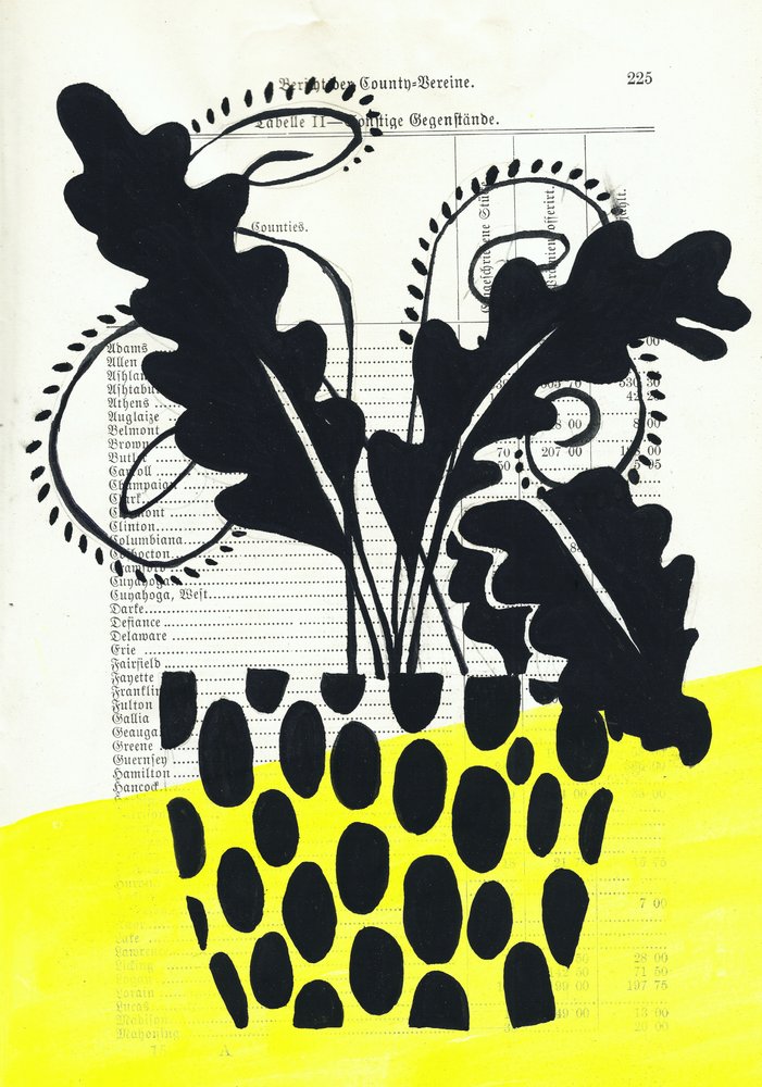 Modern Polka Dot Plant by Annick