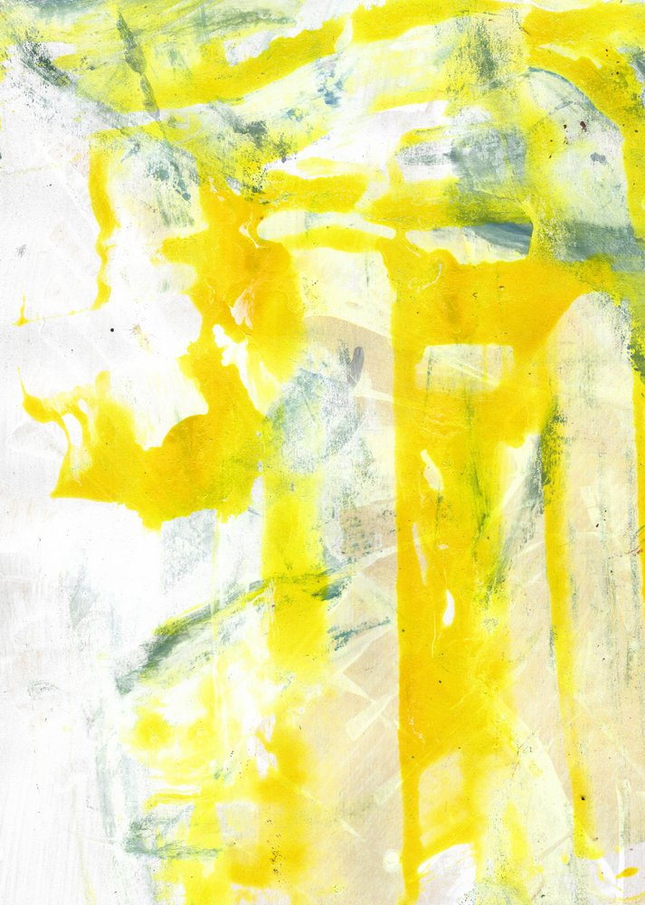 Modern Yellow Abstract by Annick