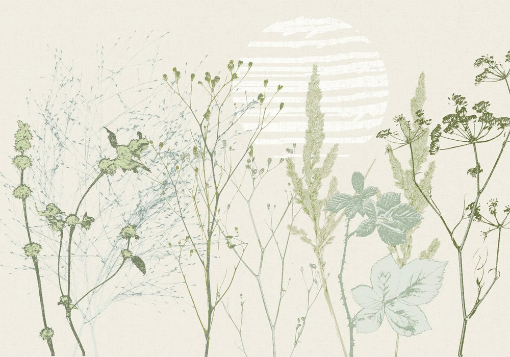 Muted Botanical Sunrise by Annick