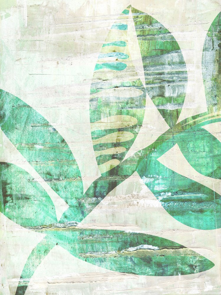 Textured Botanical Leaves by Annick