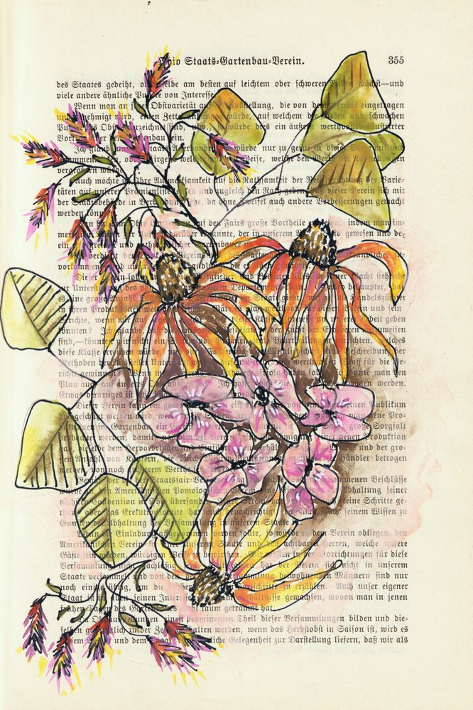 Vintage Botanical Study by Annick