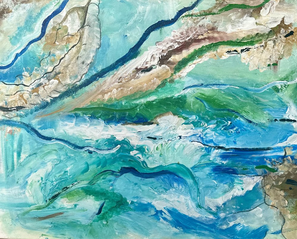 Abstract Ocean Flow by Annika Tiren