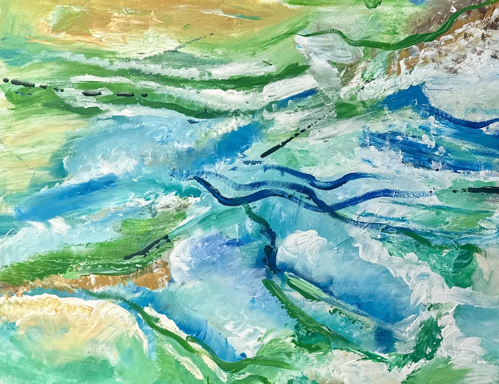 Abstract River Flow by Annika Tiren