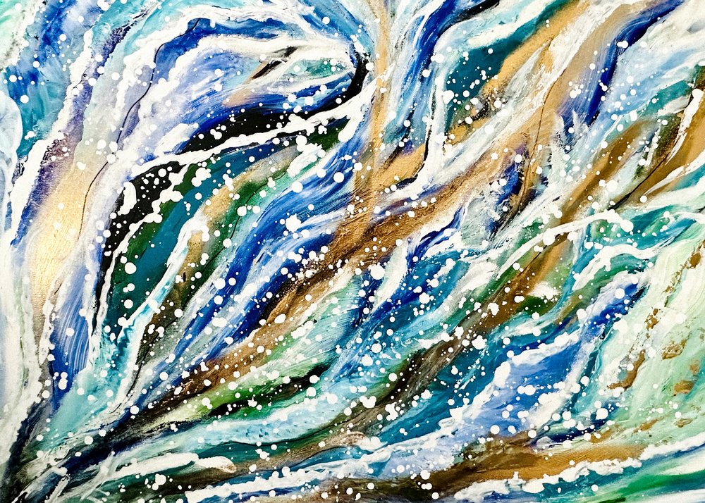 Glistening Ocean Flow by Annika Tiren