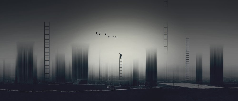 Ladder Towards Hope by Asef Azimaie