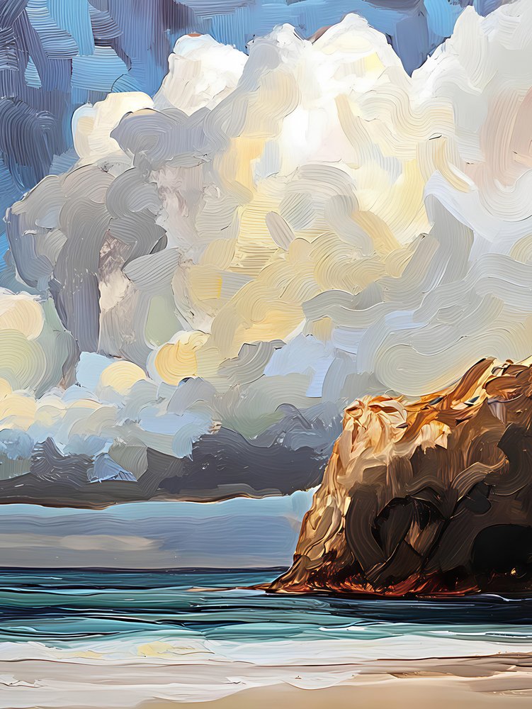 Dramatic Coastal Clouds by Avanesova Elena