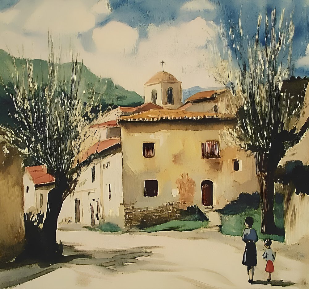 Quiet Village Path by Avanesova Elena
