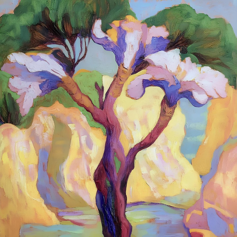 Vibrant Abstract Tree by Avanesova Elena