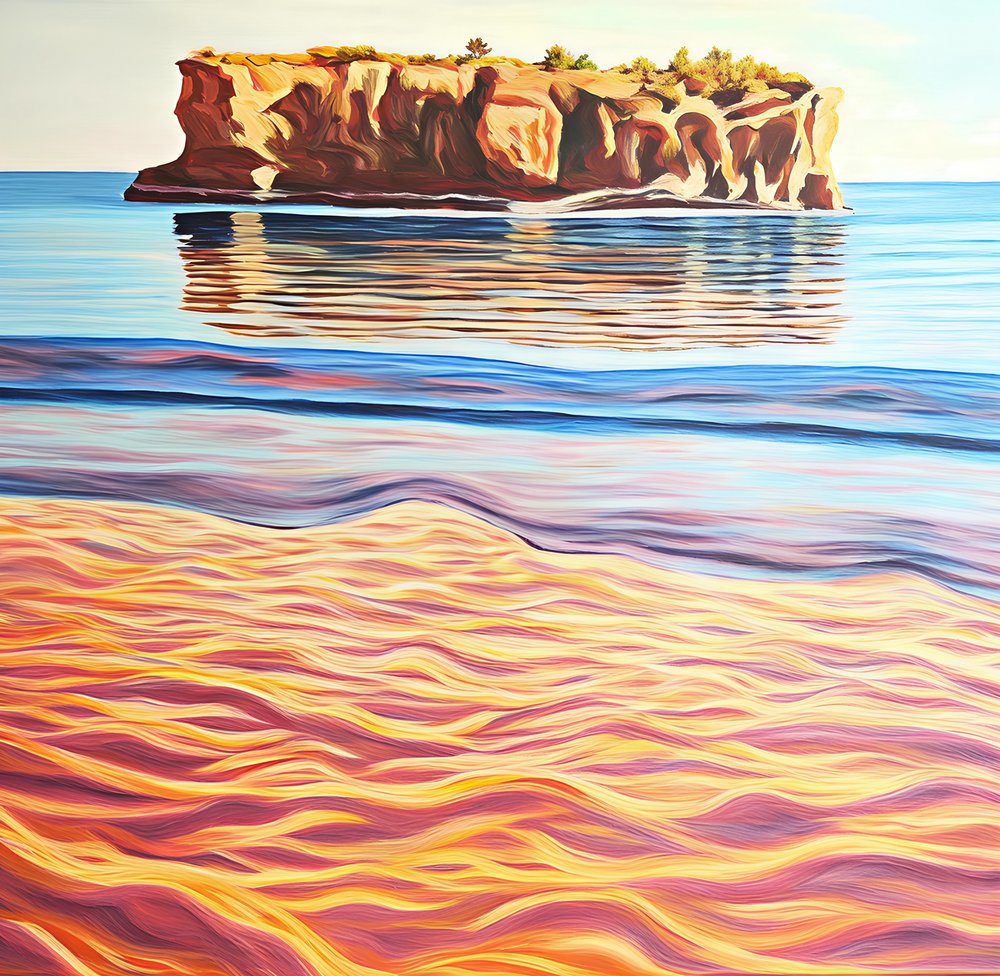 Vibrant Coastal Reflections by Avanesova Elena