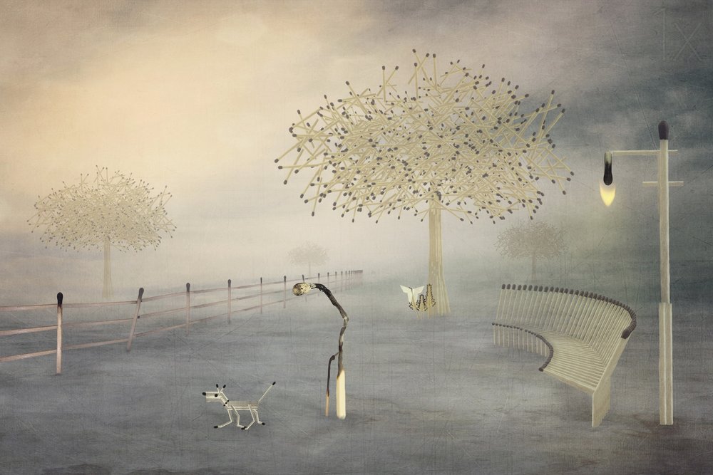 Dreamy Matchstick Park by Baden Bowen
