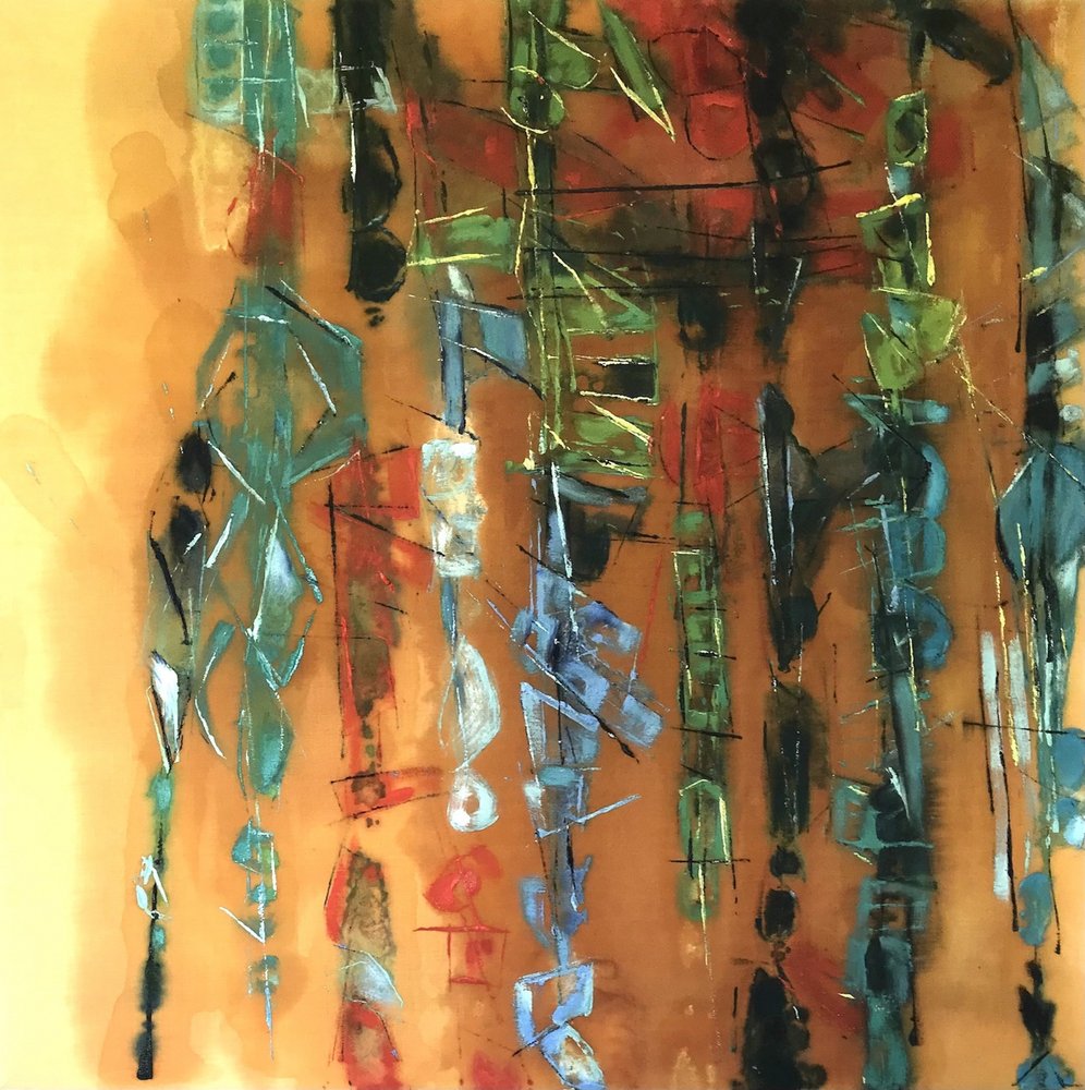 Colorful Abstract Columns by Barbara Piatti