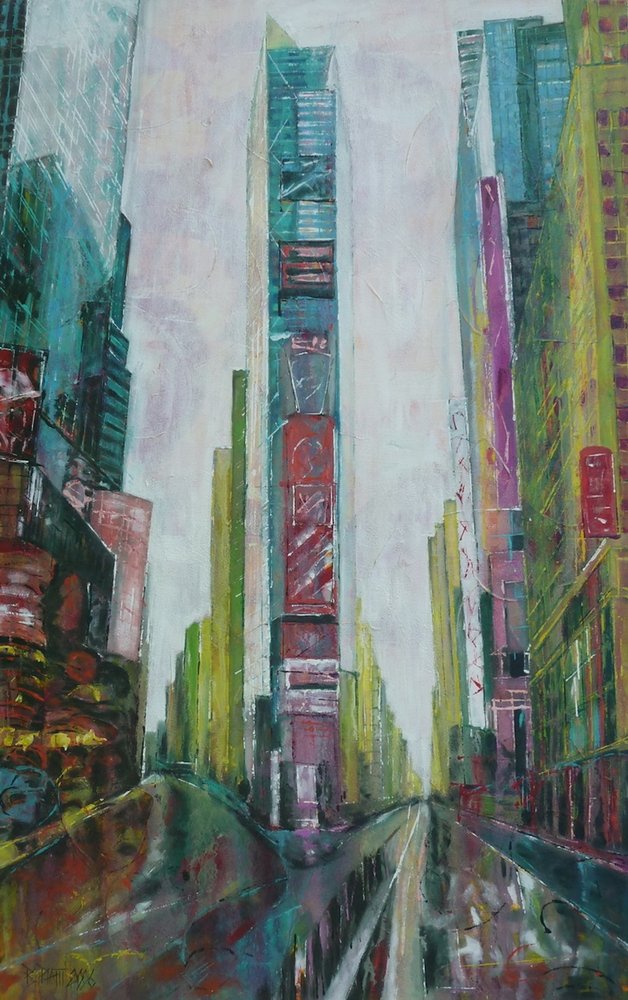Vibrant City Reflections by Barbara Piatti
