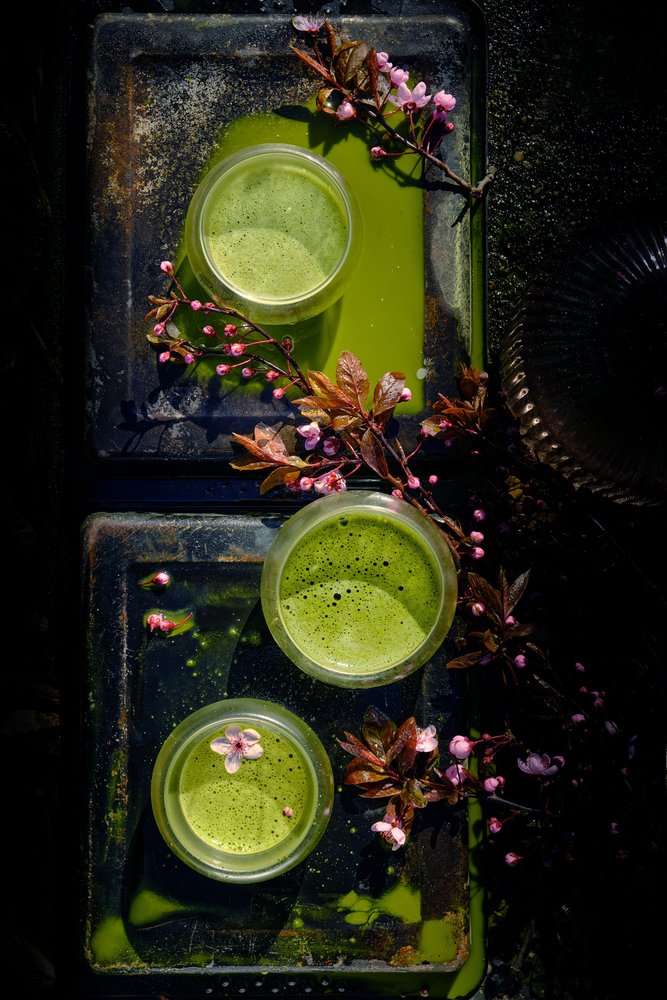 Spring Matcha Blooms by Beata Brząkalik-Gburek