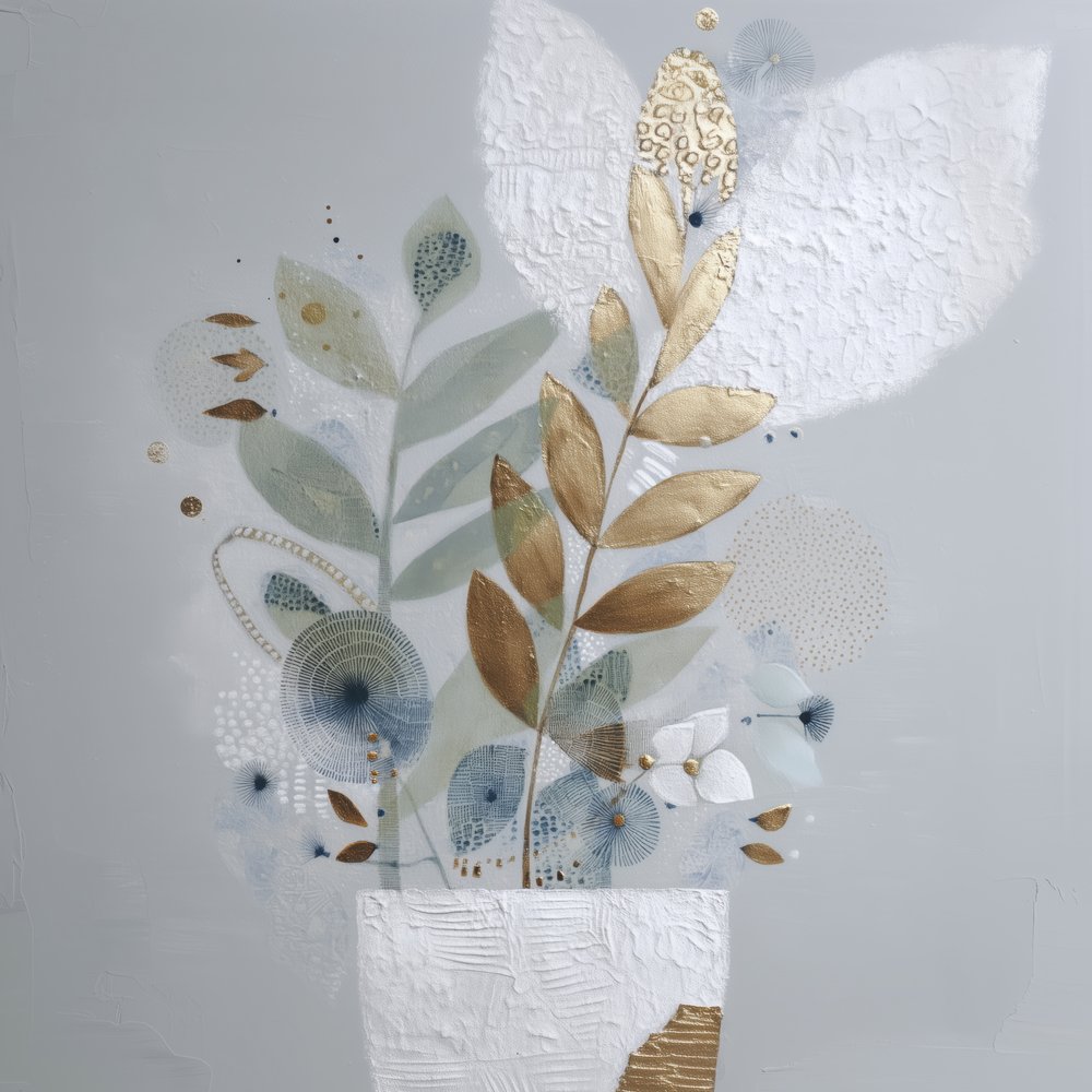 Golden Botanical Arrangement by Bella Eve